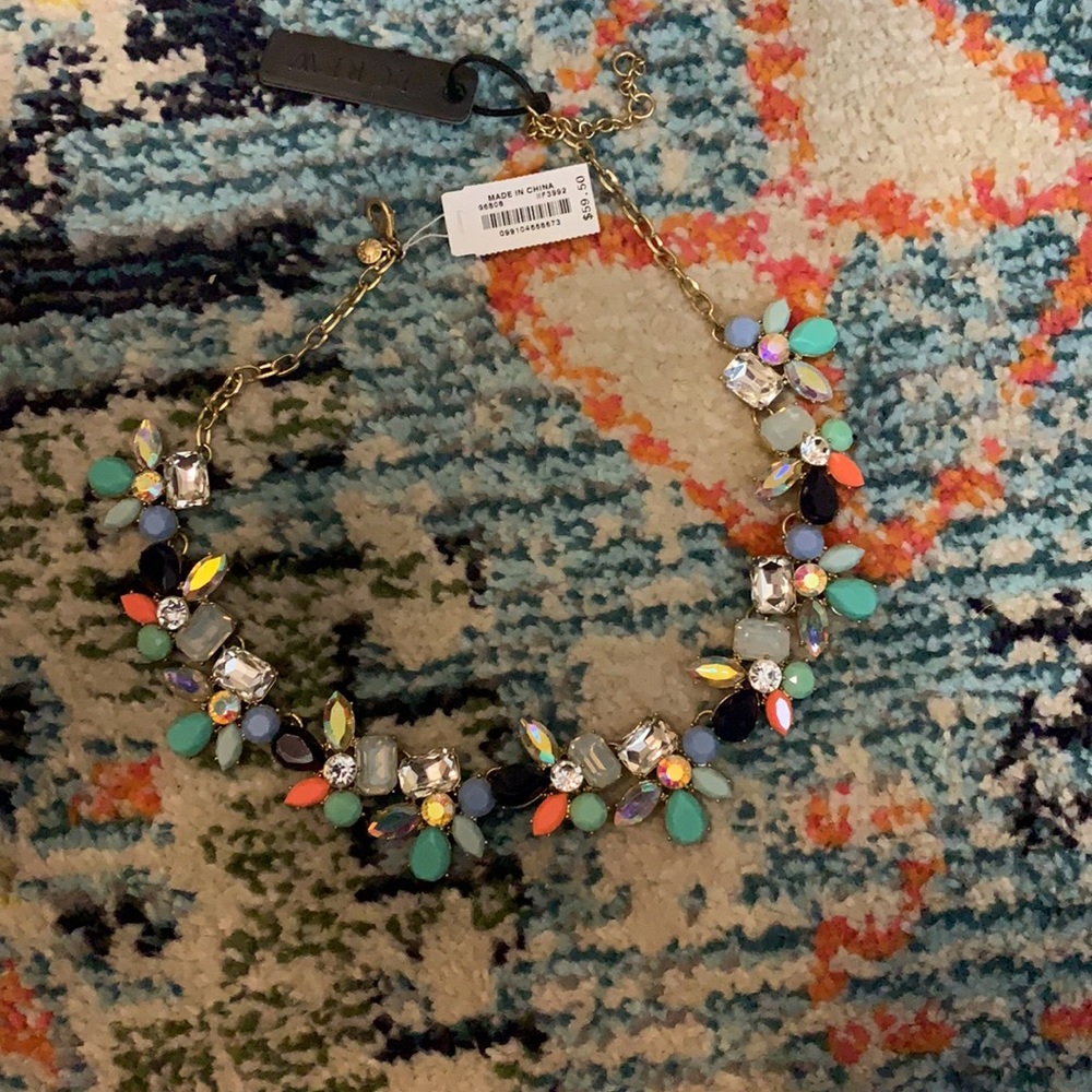 JCrew Multi Bead & Stone Necklace
